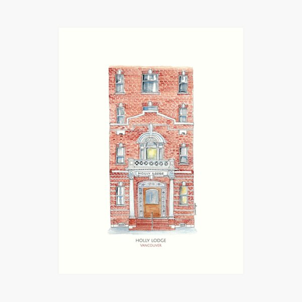 Holly Lodge - Vancouver Art Print