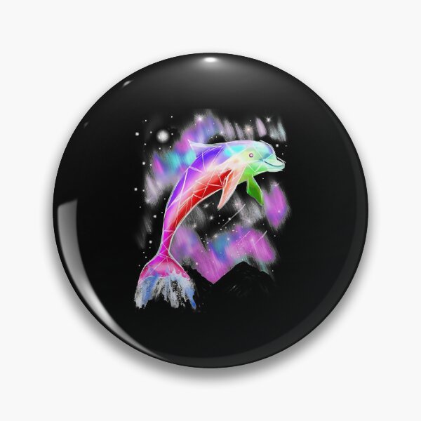 Item preview, Colorful Rainbow Pink Dolphin Ocean Galaxy Space Shirt designed and sold by CharlieWarren.