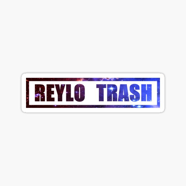 Vista previa del artículo con la obra «Reylo trash banner», diseñado y vendido por Claudia Tran.
