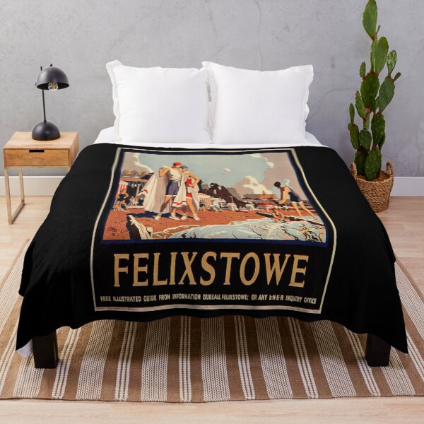 Item preview, Felixstowe retro poster designed and sold by CorasPosters.