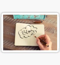 Motivational concept with handwritten text BLOG Sticker