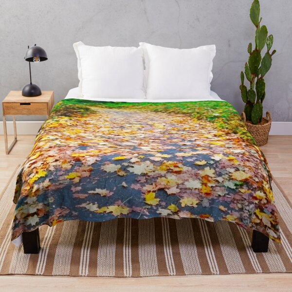 Item preview, Way through a bright autumn forest designed and sold by helenkaiy.