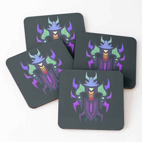 Item preview, Purple Shield With Yellow Ornaments designed and sold by Chubuter.