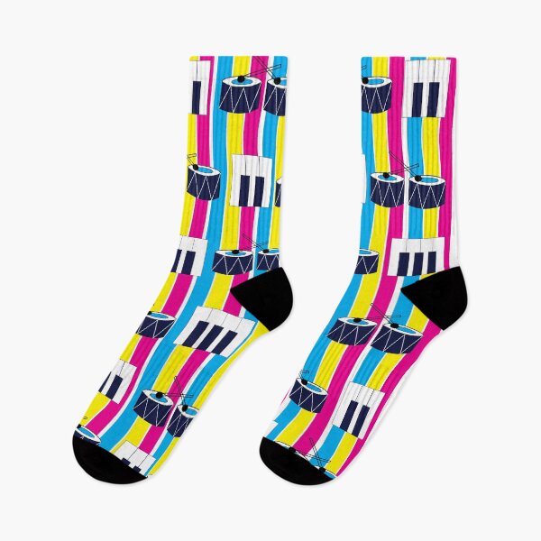 Item preview, Musical Drums Piano Keys Colorful Stripe Pattern designed and sold by Nisha Prabhu.