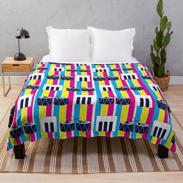 Item preview, Musical Drums Piano Keys Colorful Stripe Pattern designed and sold by Nisha Prabhu.