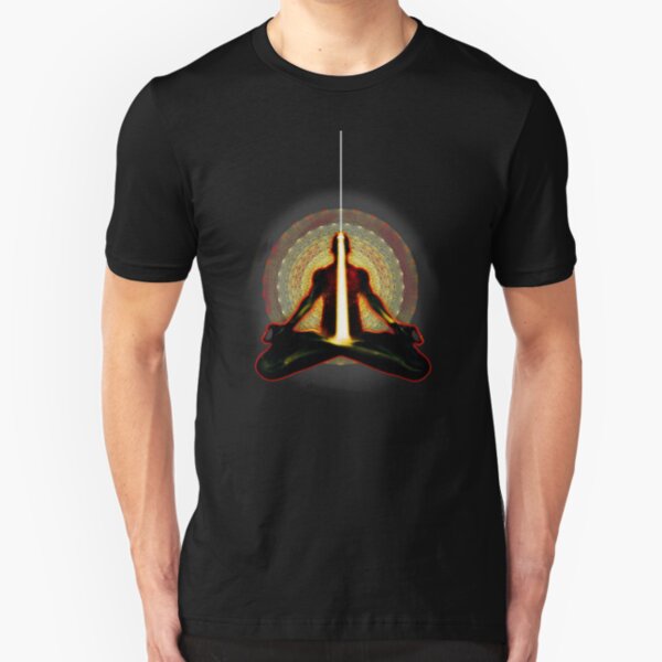 receiving light (meditator) Slim Fit T-Shirt