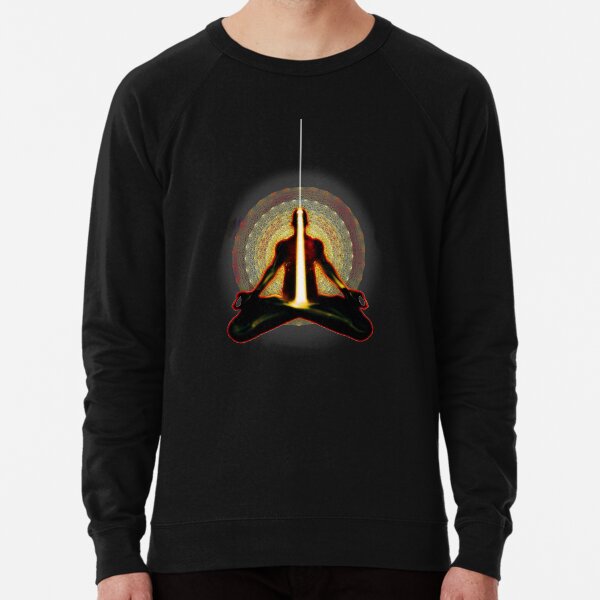 receiving light (meditator) Lightweight Sweatshirt