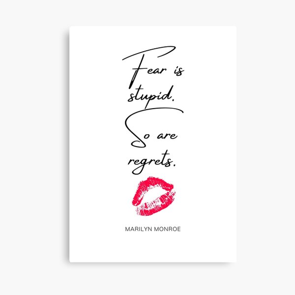 Item preview, Fear Is Stupid So Are Regrets designed and sold by ricknosis.