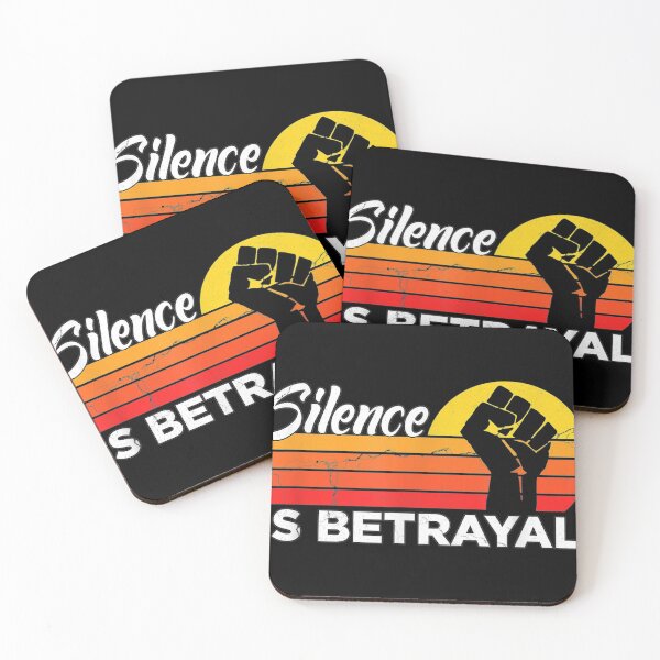 Item preview, Silence Is Betrayal Racism Equals Death Rights White designed and sold by zurnbarb.