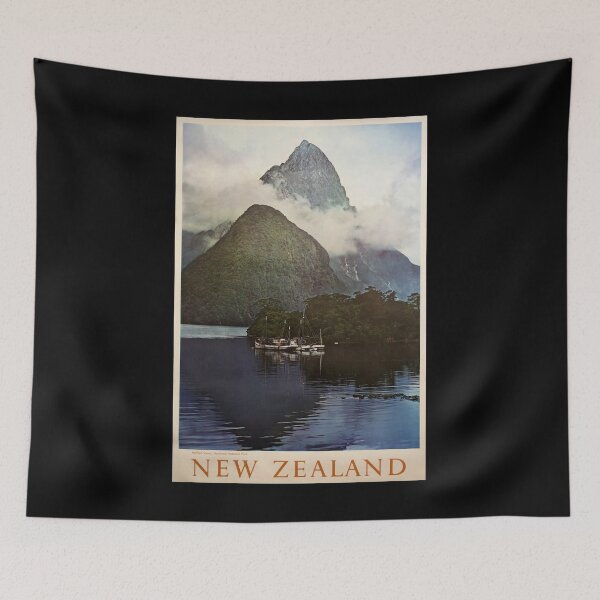 Artikelvorschau, New Zealand retro poster entworfen und verkauft von CorasPosters.