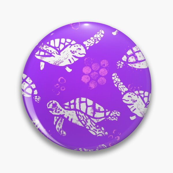 Item preview, White turtle print on purple designed and sold by Dibujo Divertido.