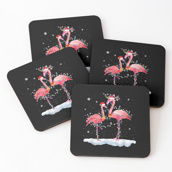 Item preview, Flamingo-Christmas-Tree-Santa-Hat-Xmas-Light-Merry-Christmas- designed and sold by vvhdvoj49.