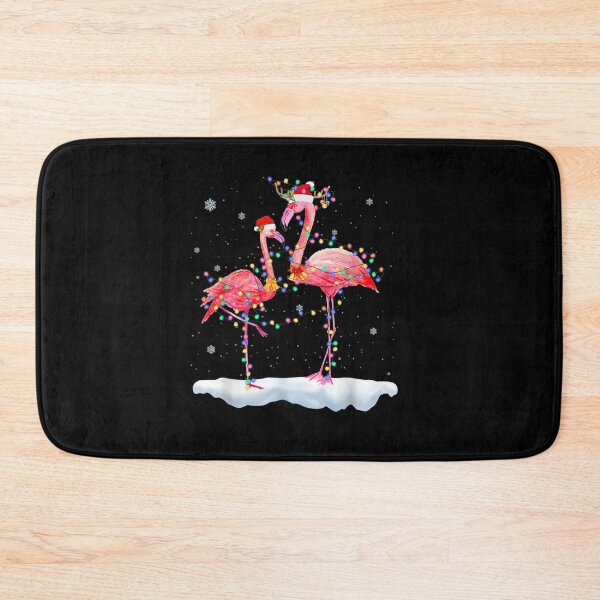 Item preview, Flamingo-Christmas-Tree-Santa-Hat-Xmas-Light-Merry-Christmas- designed and sold by vvhdvoj49.