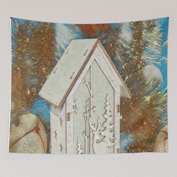 Item preview, GALATHI Christmas Reindeer House - Christmas designed and sold by Galathi Designs.
