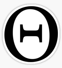Theta Greek Letter Sticker