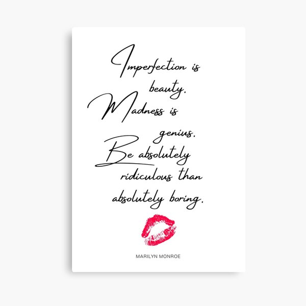 Item preview, Imperfection is Beauty, Maddess is Genius designed and sold by ricknosis.