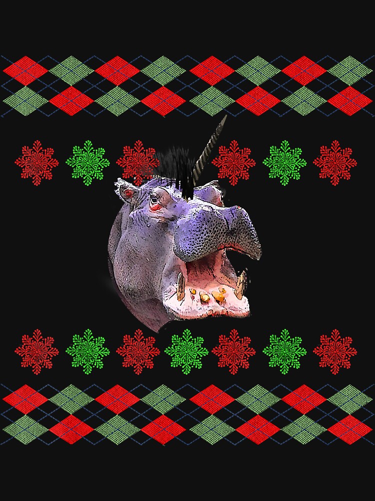 Hippo ugly hot sale christmas sweater