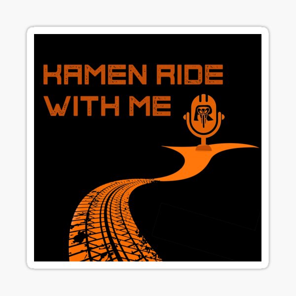 Kamen Ride With Me Halloween Sticker