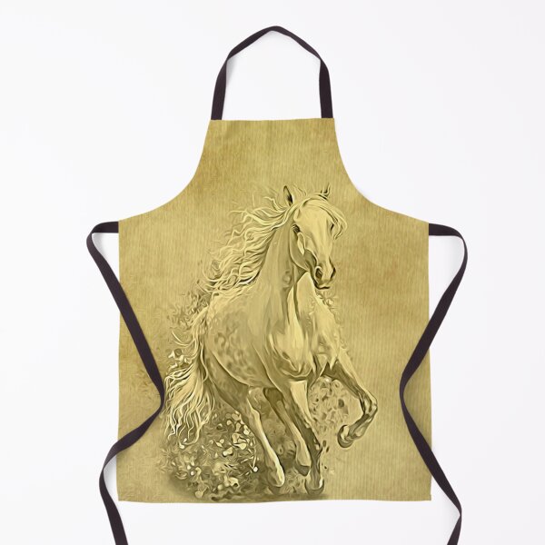 Item preview, Fantasy Golden Horse Digital Art Painting designed and sold by WLHmedia.com .