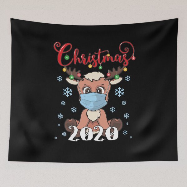 Item preview, Christmas Reindeer In Face Mask Funny Xmas In Quarantine 2020 Gifts designed and sold by alenaz.