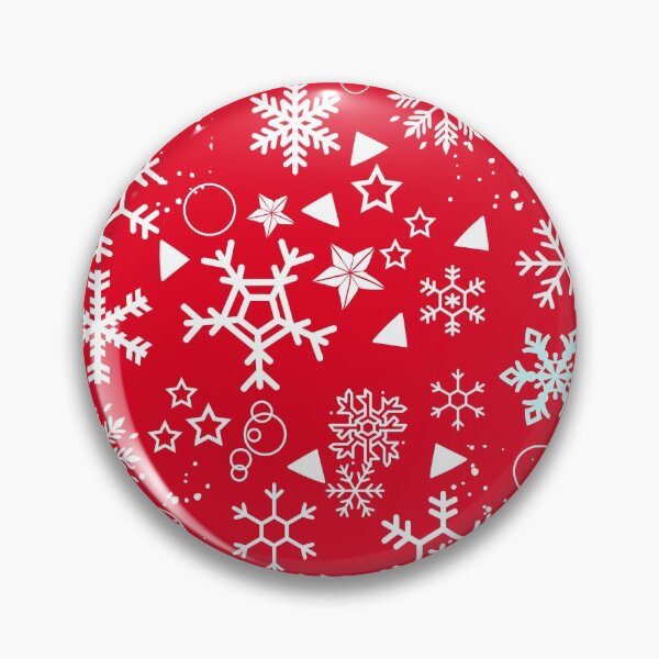 Item preview, Cute Christmas Snowflakes & Decorations on Red Background designed and sold by Gifty-Designs.