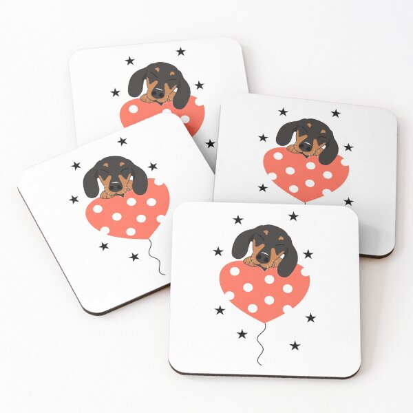 Item preview, Me encanta el perro salchicha Dachshund designed and sold by Lulupainting.
