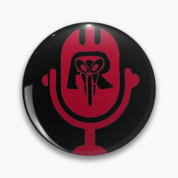 Kamen Ride With Me Mic Dark Red Pin