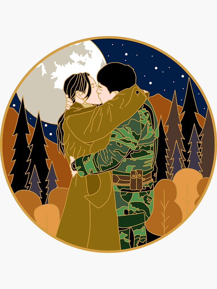 "Crash Landing on You Yoon Seri & RiJeong Hyeok Kiss" Sticker by