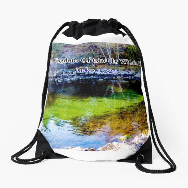 The Kingdom of God Drawstring Bag