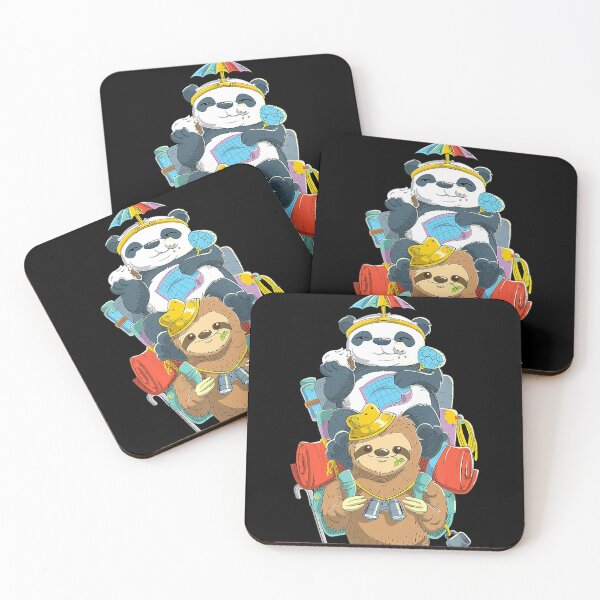 Artikelvorschau, Panda und Faultier Wander Team T-Shirt entworfen und verkauft von GrahamWalsh.