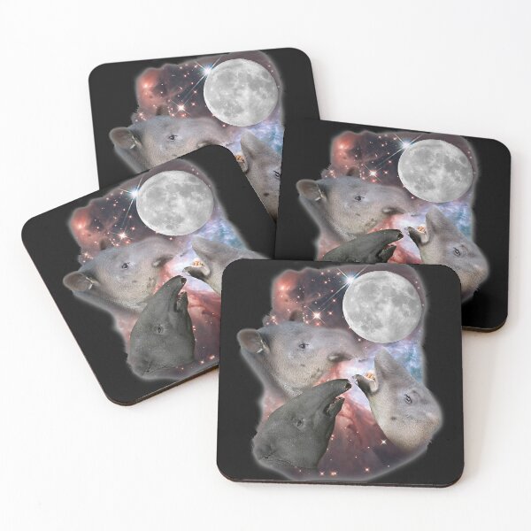 Item preview, Three Moon Tapirs Funny Cute Tapir Parody designed and sold by zurnbarb.