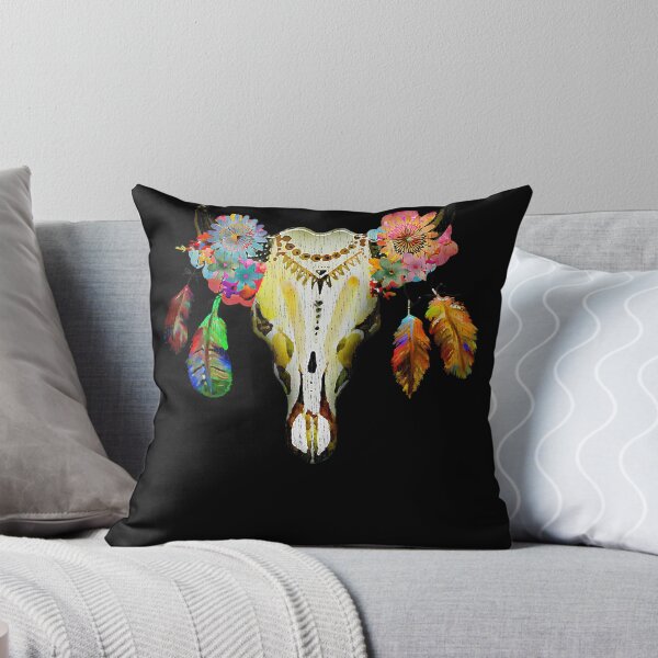 Item preview, Bohemian Steer Boho Desert Chic Cattle Cow Skull T-Shirt designed and sold by EliseJenkins.