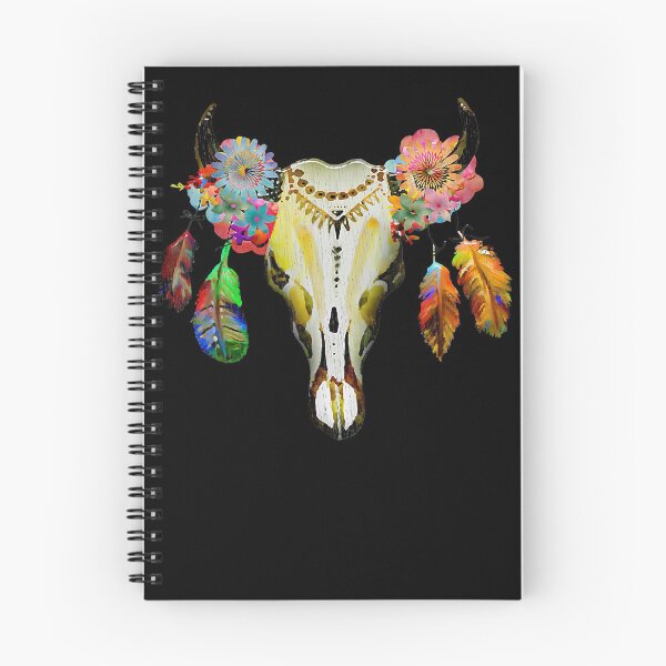 Item preview, Bohemian Steer Boho Desert Chic Cattle Cow Skull T-Shirt designed and sold by EliseJenkins.