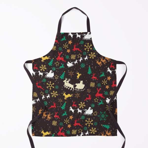 Item preview, Cute Christmas Reindeer & Snowflakes on Dark Background designed and sold by Gifty-Designs.