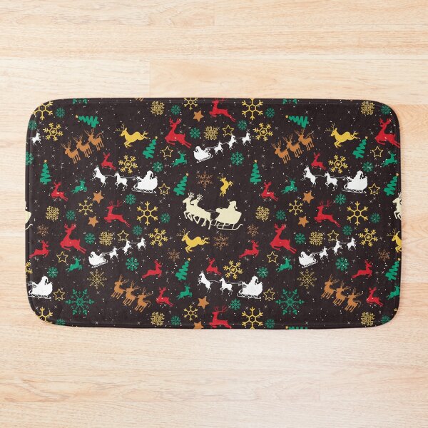 Item preview, Cute Christmas Reindeer & Snowflakes on Dark Background designed and sold by Gifty-Designs.
