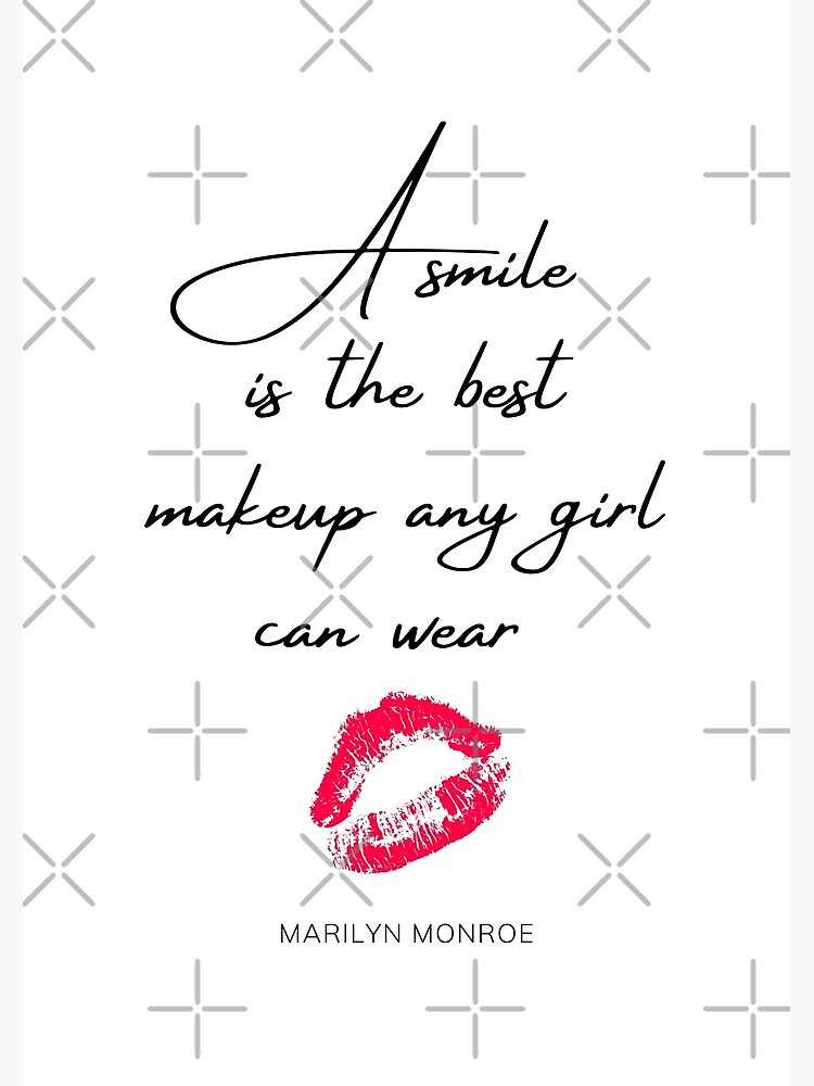 A Smile Is The Best Any Girl Can Poster for Sale by ricknosis | Redbubble