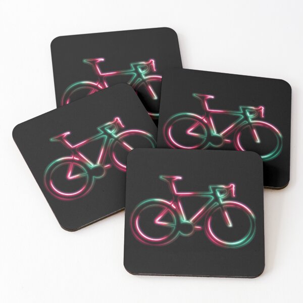 Item preview, Red Green Neon Glow Road Bicycle designed and sold by RabeDesigns.