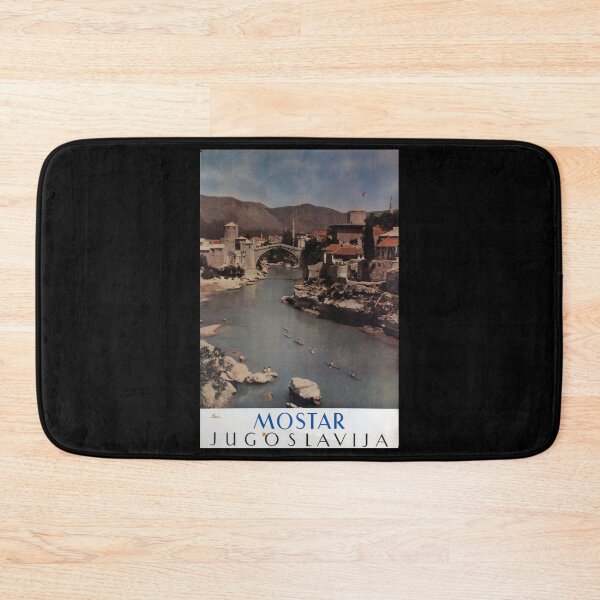 Item preview, Mostar retro poster designed and sold by CorasPosters.