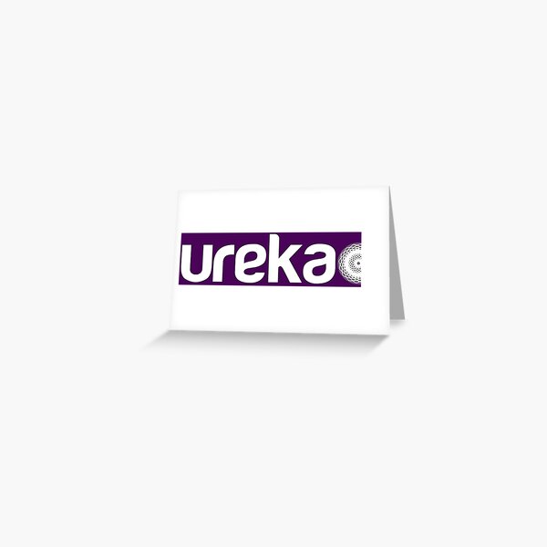 ureka: earth heart community - logo (white) Greeting Card