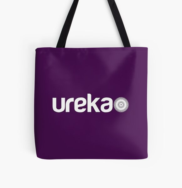ureka: earth heart community - logo (white) All Over Print Tote Bag