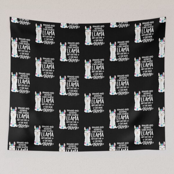 Item preview, Wound and Ostomy Care Nurse Llama Drama Alpaca designed and sold by mcinnesstore.