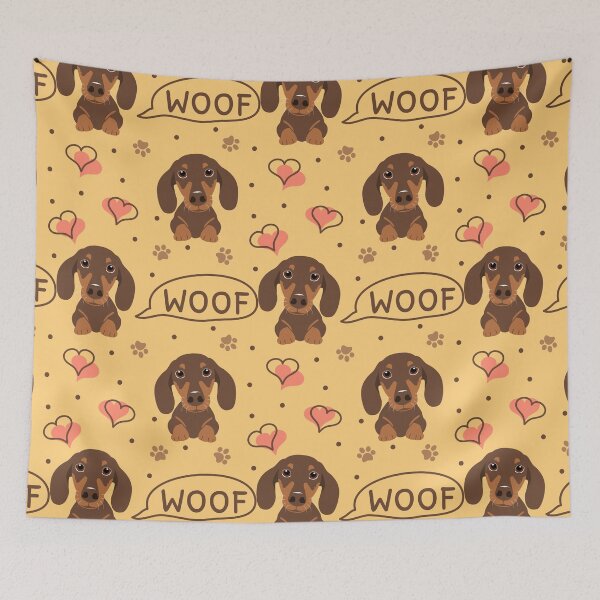 Item preview, Love Chocolate Dachshund Sausage Dog designed and sold by Lulupainting.