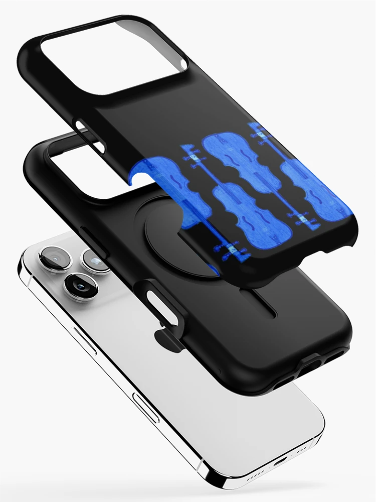 Thumbnail 2 of 4, iPhone Case, Blue Cello Pattern designed and sold by RDBcreations.