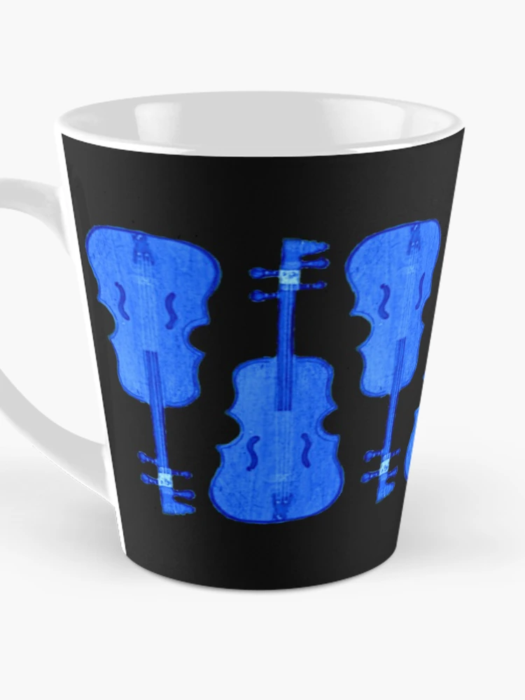 Thumbnail 3 of 4, Coffee Mug, Blue Cello Pattern designed and sold by RDBcreations.