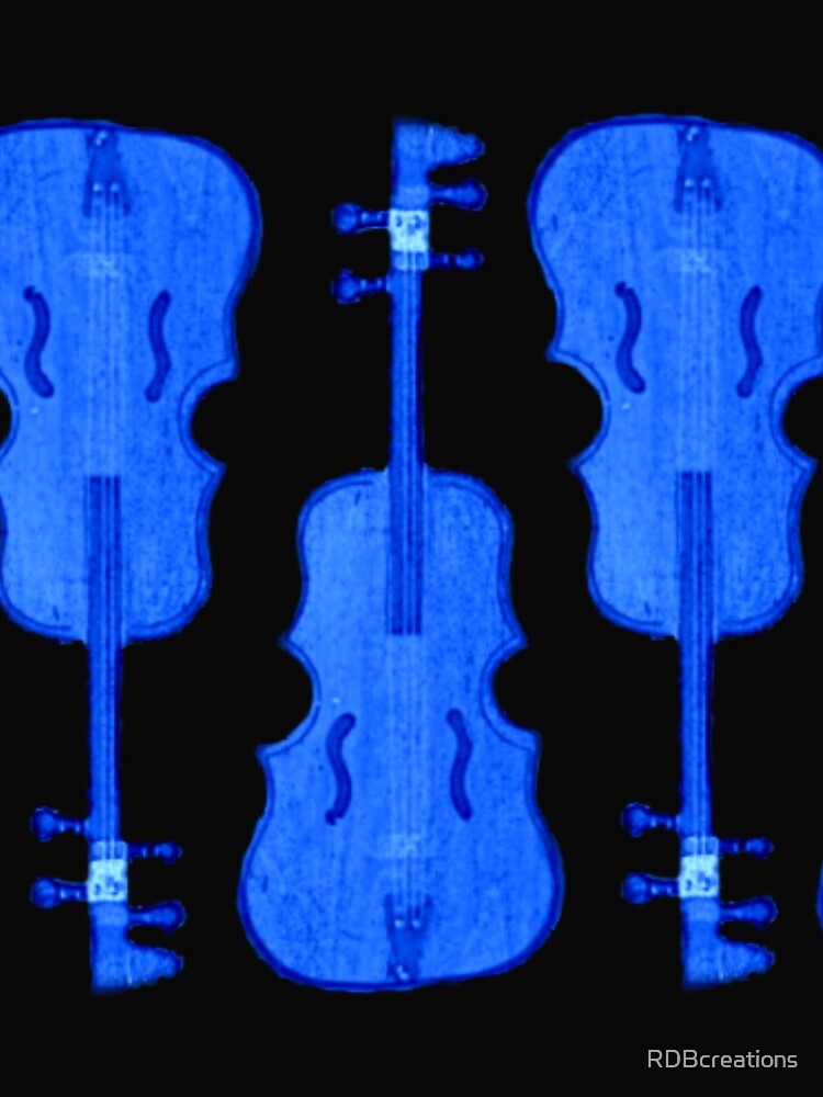 Thumbnail 3 of 3, Scarf, Blue Cello Pattern designed and sold by RDBcreations.