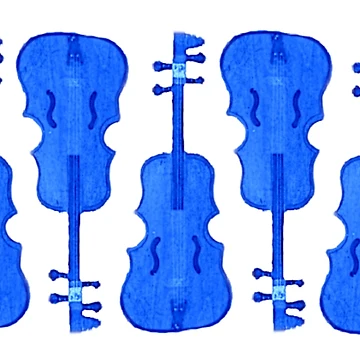 Artwork thumbnail, Blue Cello Pattern by RDBcreations