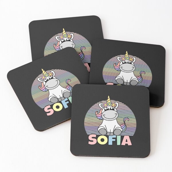 Item preview, Sofia First Name Cute Unicorn Rainbow designed and sold by JamesSalib67.