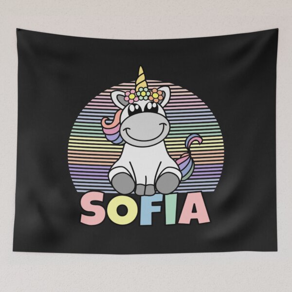 Item preview, Sofia First Name Cute Unicorn Rainbow designed and sold by JamesSalib67.