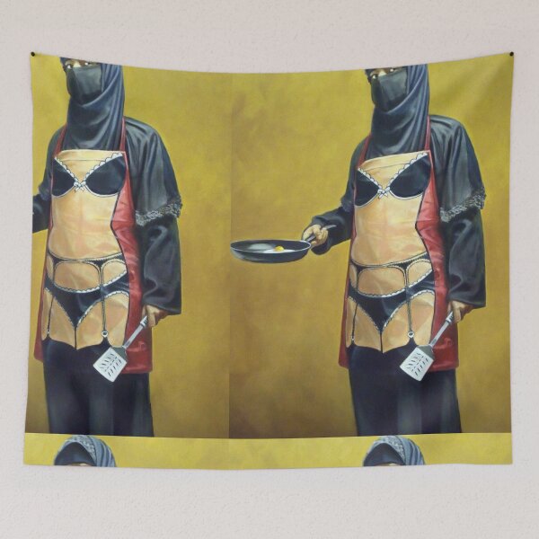 Item preview, BANKSY Sexy Burka Apron designed and sold by WE-ARE-BANKSY.