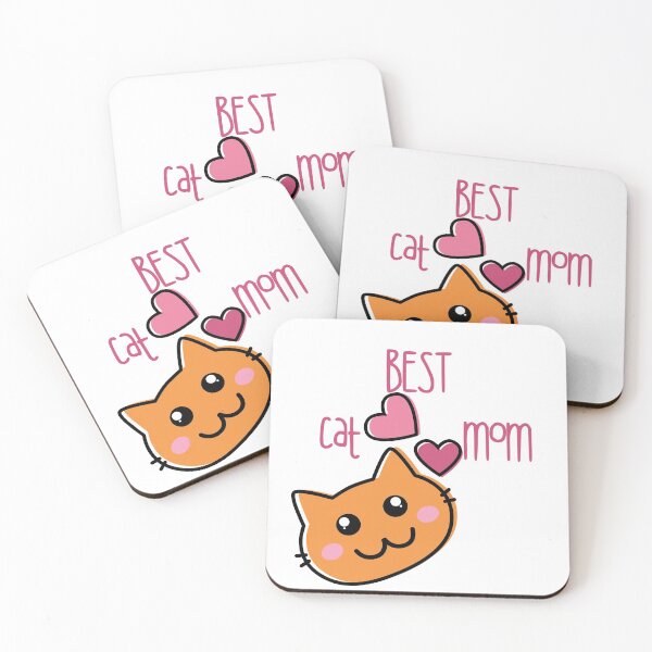 Item preview, Best cat mom cute kitty with hearts designed and sold by Vipstride  Services.